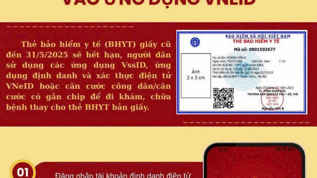 LỢI ÍCH CỦA VIỆC TÍCH HỢP THẺ BẢO HIỂM Y TẾ VÀO VNEID